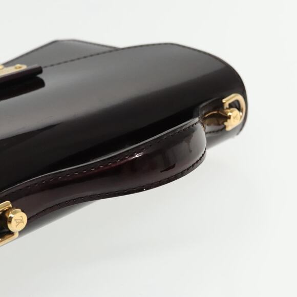 LOUIS VUITTON Monogram Vernis Monceau BB Bag Amarante M91580 - Picture 7 of 16